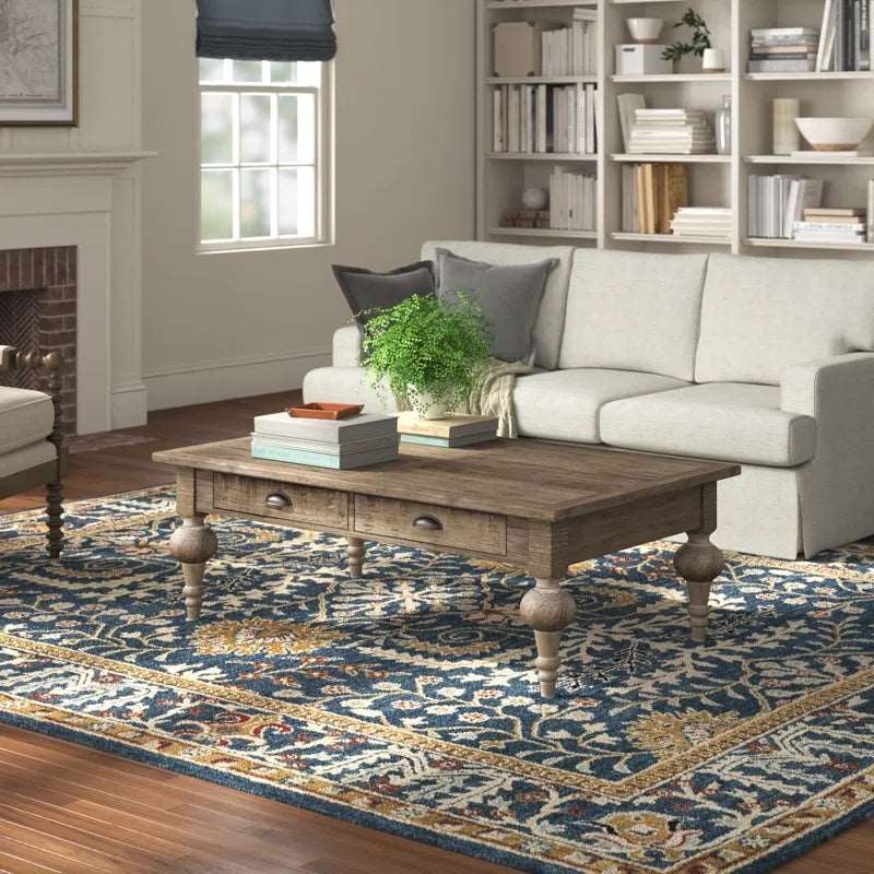 Furnishiaa Solid Wood Distressed Coffee Table - Furnishiaa -  -